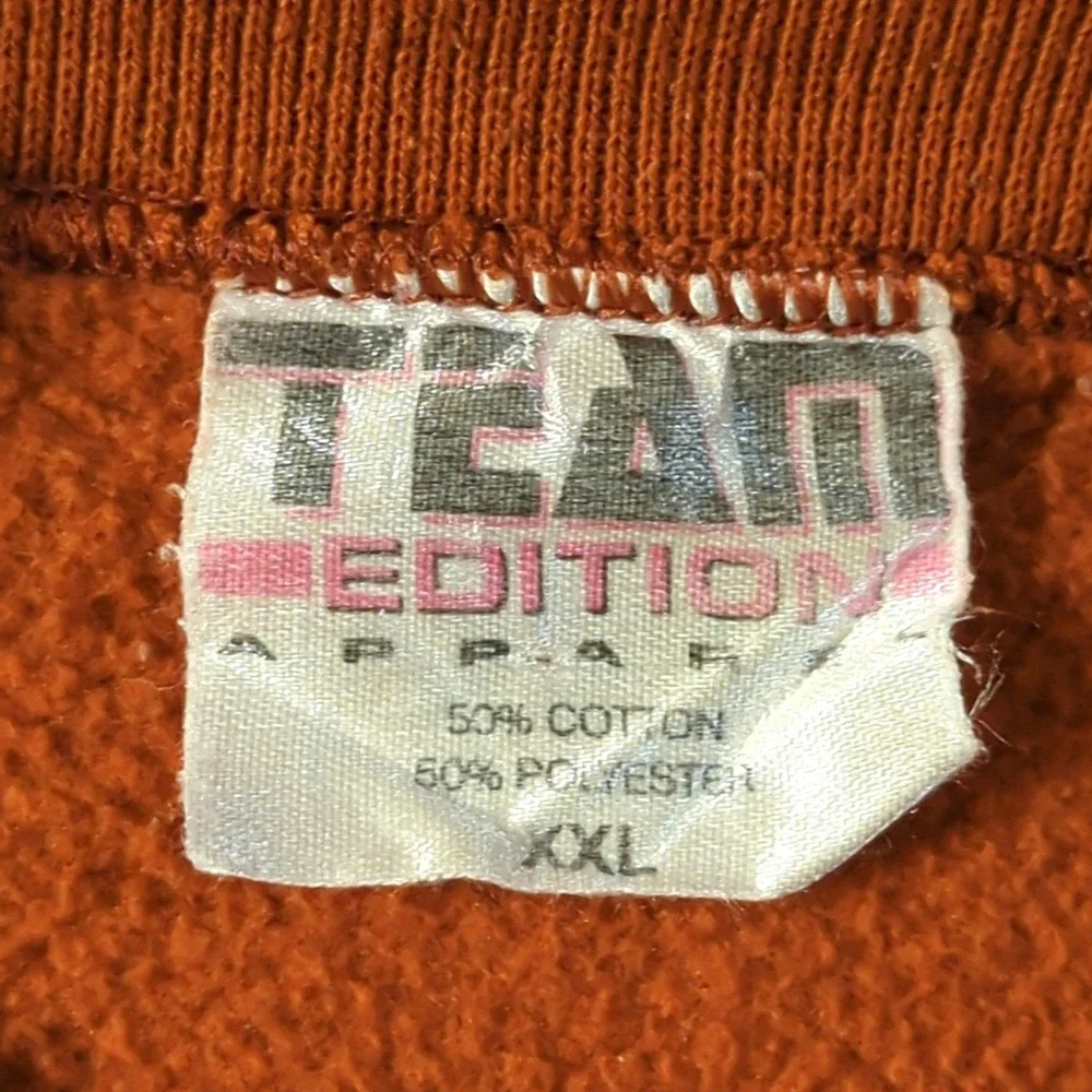 VTG Team Edition Texas Longhorns Sweatshirt Burnt Orange Mens XXL FootballUSA